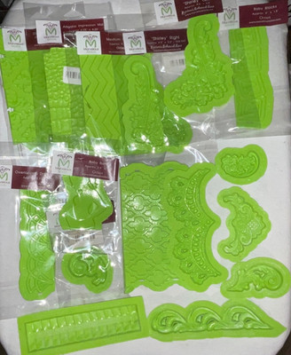 Marvelous Molds Choose Onlay Border Flower Lace Silicone Cake Decorating Fondant
