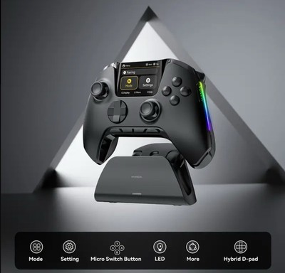 (No Drift) one Interactive Screen Wireless Gaming Controller for Pc/Switch/Ios/A