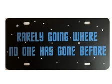 Star Trek Inspired License Plate Lower Decks Car Tag Rarely Going