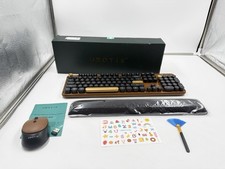 Ubotie Colorful Wireless Computer Keyboards Mouse Combos Polychrome Round Keycap