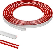 Self Adhesive PVC Quadrant Trim 5m Flexible Corner Edging Beading White