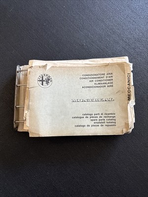 Original Alfa Romeo Montreal 500+ Page Diagram Spare Parts Catalog 1973 Edition