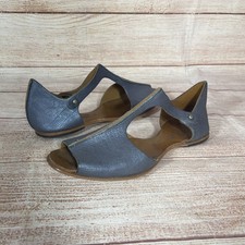 Cliff Dweller by Cydwoq Timber Blue Teal Leather Sandals Sz 37 EU 7 US
