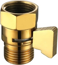 Shower Flow Control Valve, Brass Water Shut Off Valve for Handheld Shower Hose,