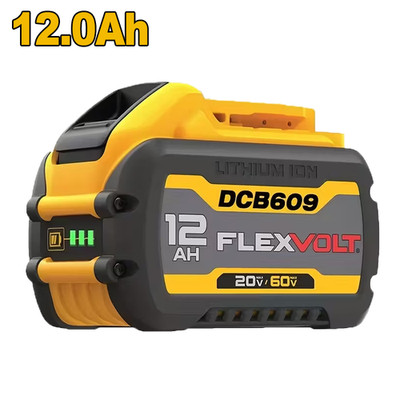 12,0Ah für Dewalt DCB606, DCB612, DCB606-2, DCB609-2 20V/60V MAX Akku 18V / 54V