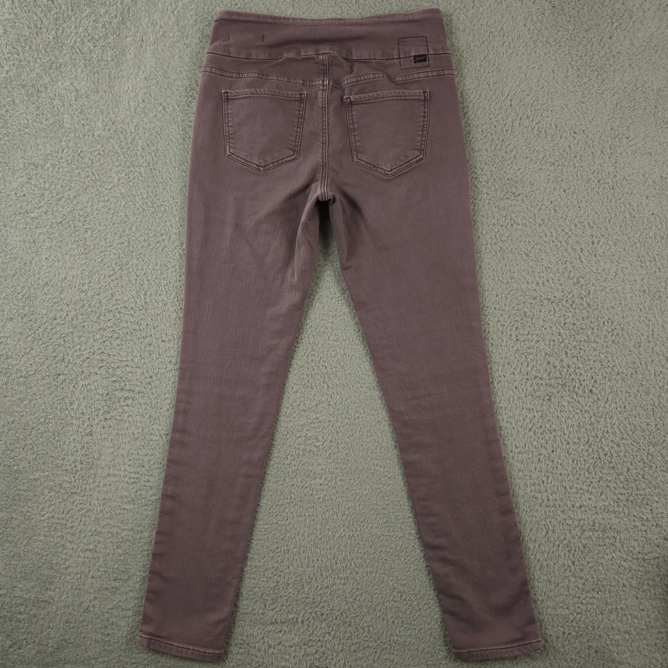 Pantalones de mezclilla Jag para mujer 4 púrpura tiro alto ajustados elásticos ligeros Foto 2 de 4