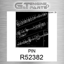 R52382 PIN fits JOHN DEERE (Surplus Open Box)