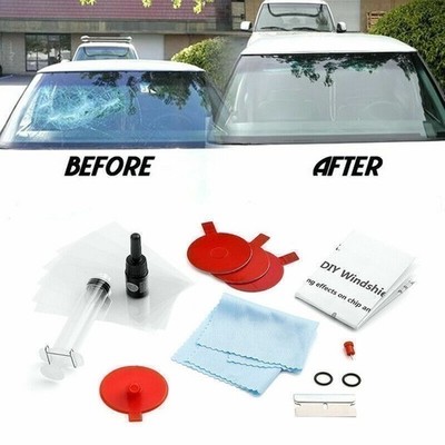 Windscreen Windshield Repair Tool Set DIY Car Kit Wind Glass For Chip Crack -US-