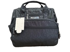 NWT Ju-Ju-Be Dr. BFF Black Catwalk Diaper Bag Leopard Pattern Tote Backpack