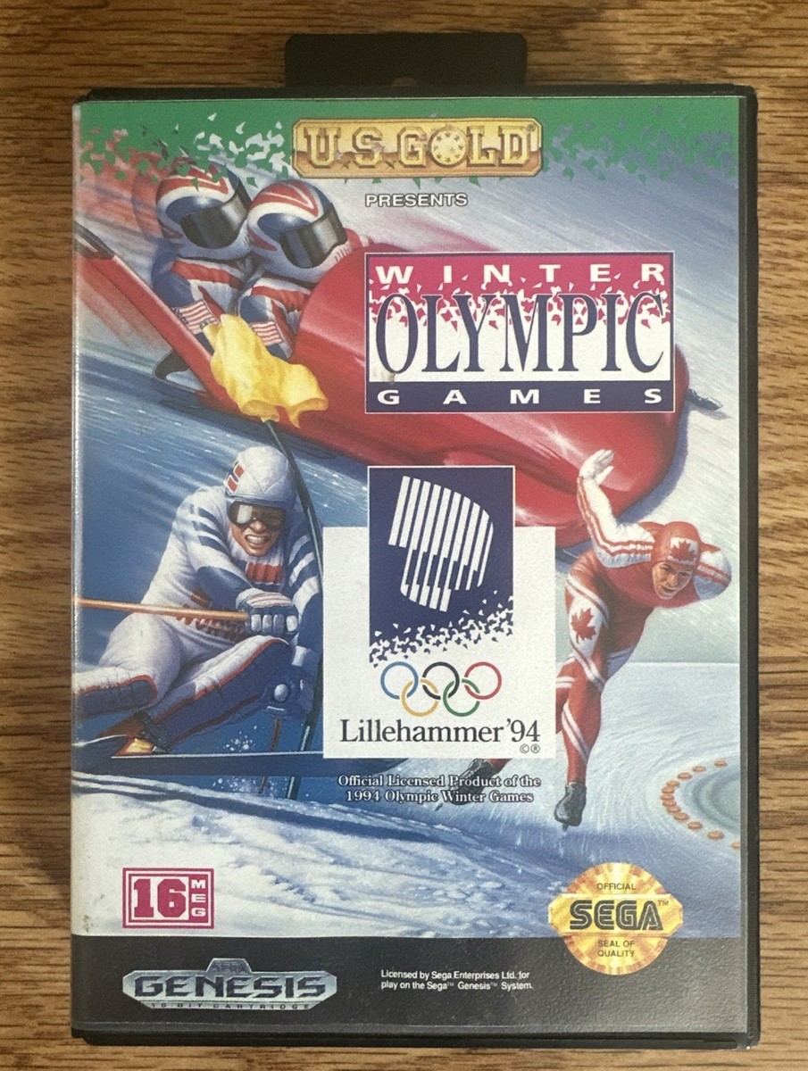 Winter Olympic Games '94 (Sega Genesis, 1993) Complete/ Tested