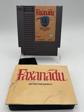 Nintendo NES Faxanadu Game Cartridge, Sleeve & Manual No Box W/Dust Cover
