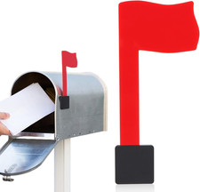 Kit Bandera Buzón Rojo - Profesional Multidireccional para Montaje en Pared y Post-M