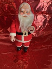 Rosy Battery Operated Santa Claus Toy Red Suit Black Belt Christmas 1968
