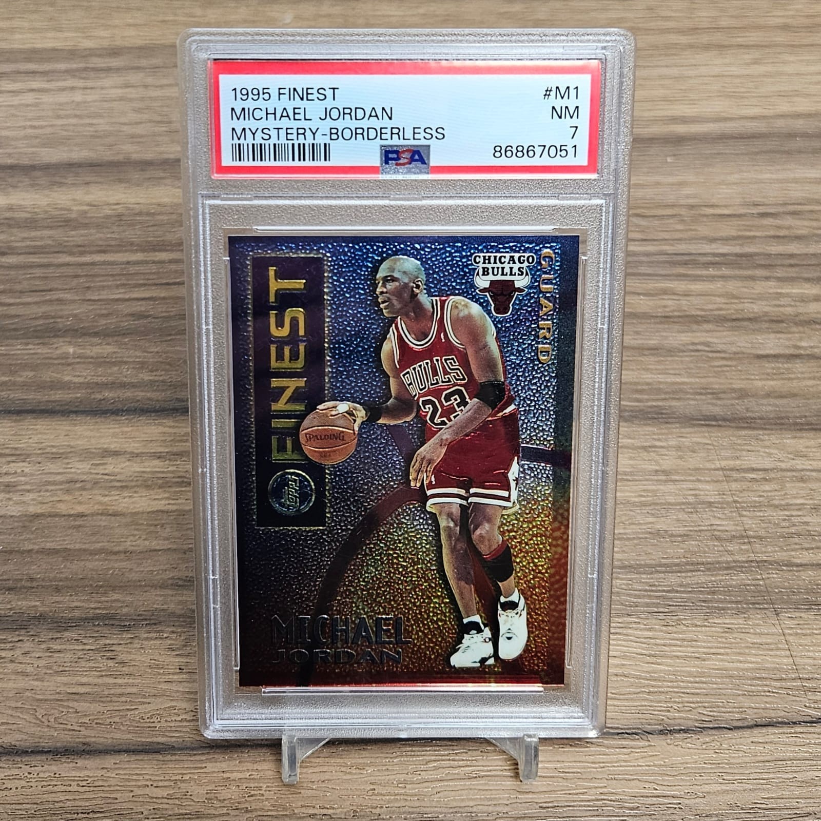 1995 FINEST MICHAEL JORDAN MYSTERY BORDERLESS PSA