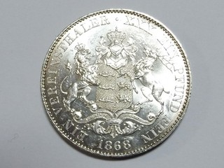 WÜRTTEMBERG Taler 1868 Karl Erhaltung seltener Jahrgang (L4479)