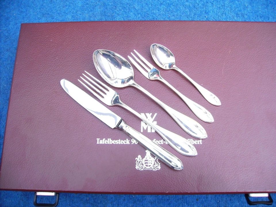 WMF Besteckkasten Premiere 30 teilig   6 Pers 90 Silber TOP ZUSTAND Unbenutzt ? - Bild 4 von 4