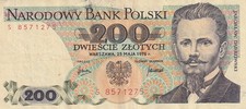 POLAND 200 ZLOTYSH 1976 (K16-S45)