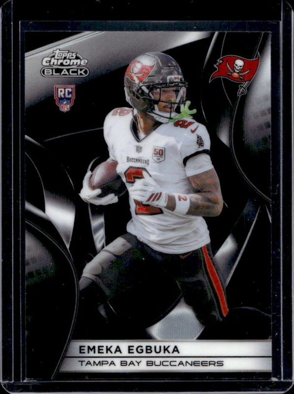 2025 Topps Chrome Black Emeka Egbuka RC Rookie #147 Buccaneers