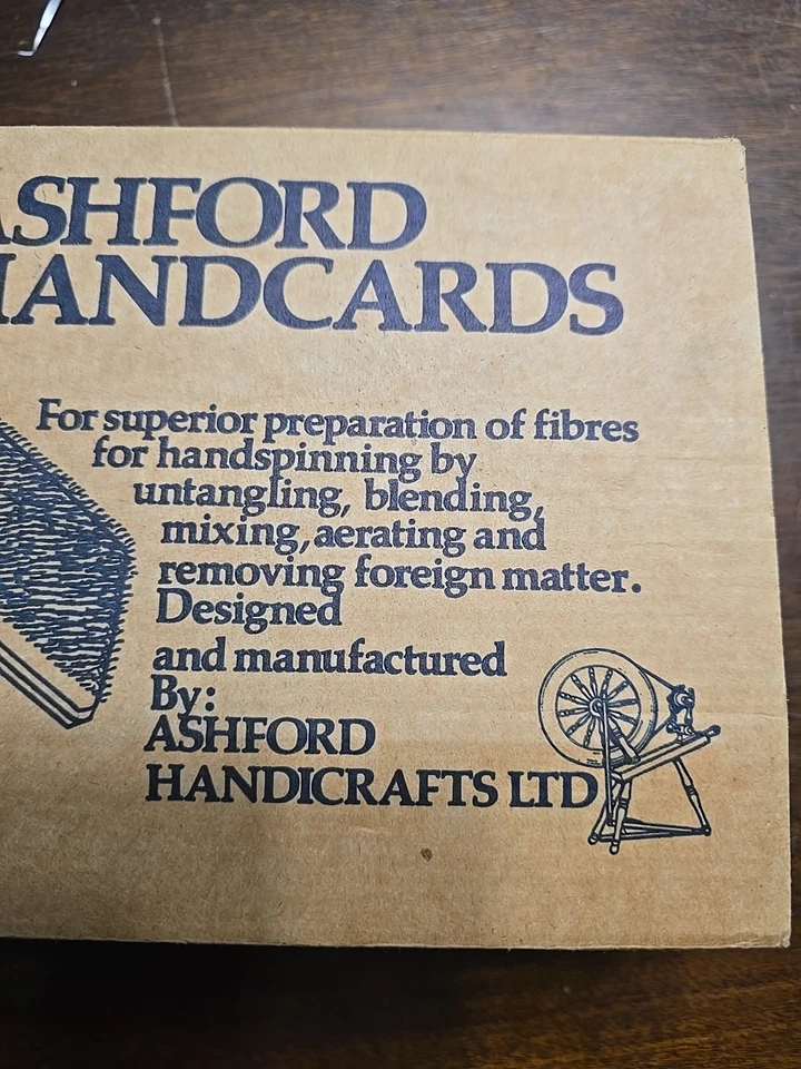 Ashford New Zealand Student Hand Carders for Carding Fiber, New In Box Wool - Image 3 of 4