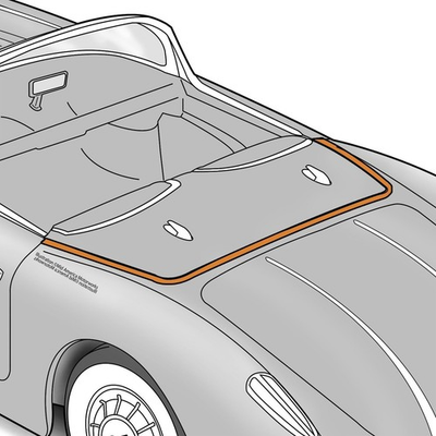 #ad #ad Weatherstrip Seal for 1953 58 C1 Corvette Conv Deck Lid Rail Weather Stripping $26.95