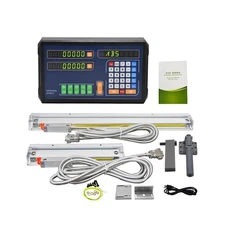 2Axis DRO Ecnomical Digital Readout Display Multi-function,5um Linear Scales ...