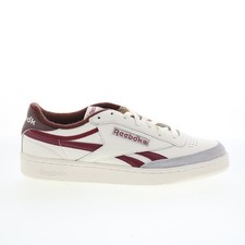 Reebok Club C Revenge Vintage Mens Beige Leather Lifestyle Sneakers Shoes