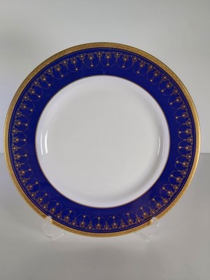 Royal Worcester Speiseteller ''Imperial'' blau