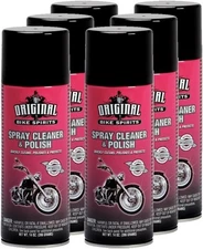 6 PACK Original Bike Spirits Spray Cleaner Polish Protector 14oz Aerosol Can...