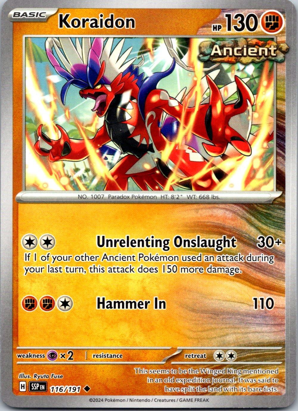 KORAIDON - 116/191 - SURGING SPARKS - - LP