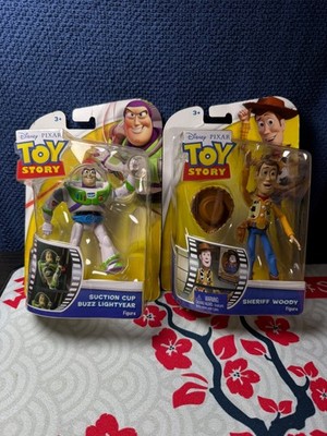 Disney Pixar Toy Story- Sheriff Woody & Buzz Lightyear Posable Figures (2 Set)