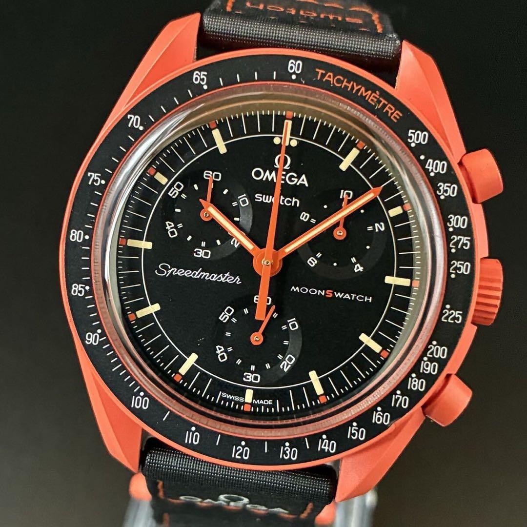 OMEGA x Swatch LAVA Speedmaster Chronograph