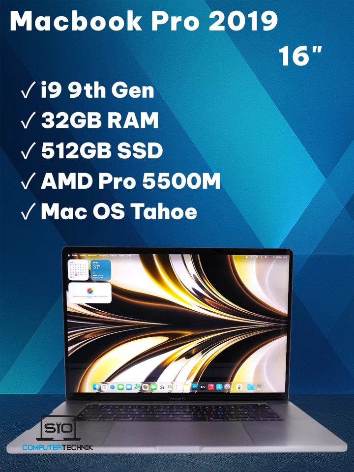 Apple MacBook Pro 16" 2019 · i9 · 32GB · 512GB, Foto 1 von 5