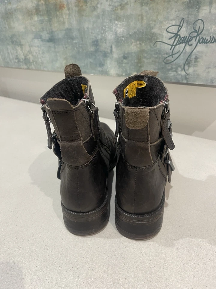 CAT Caterpillar Brown P309001 Kearny Leather Ankle Boots Women’s Sz 8 EUC - Image 3 of 4