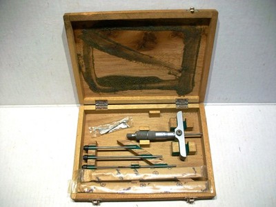 Mitutoyo Depth Micrometer Set / Interchangeable Rods