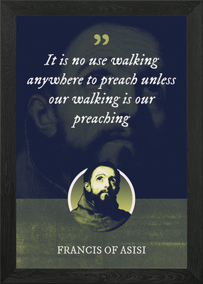 It is no use walking Gerahmtes Wandbild Poster Leinwanddruck Bild