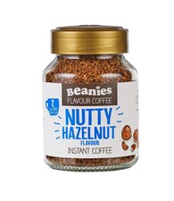 Beanies Coffee Nutty Hazelnut 50g UK Flavour Ground Roast Beans
