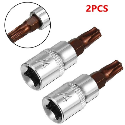 Reliable T30 Torx Bit Sockets Pack of 2 for Automotive and DIY Repairs