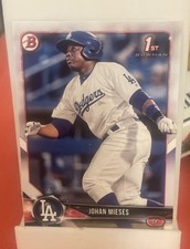2018 BOWMAN 1ST CARD RC JOHAN MIESES LOS ANGELES DODGERS ROOKIE - P795