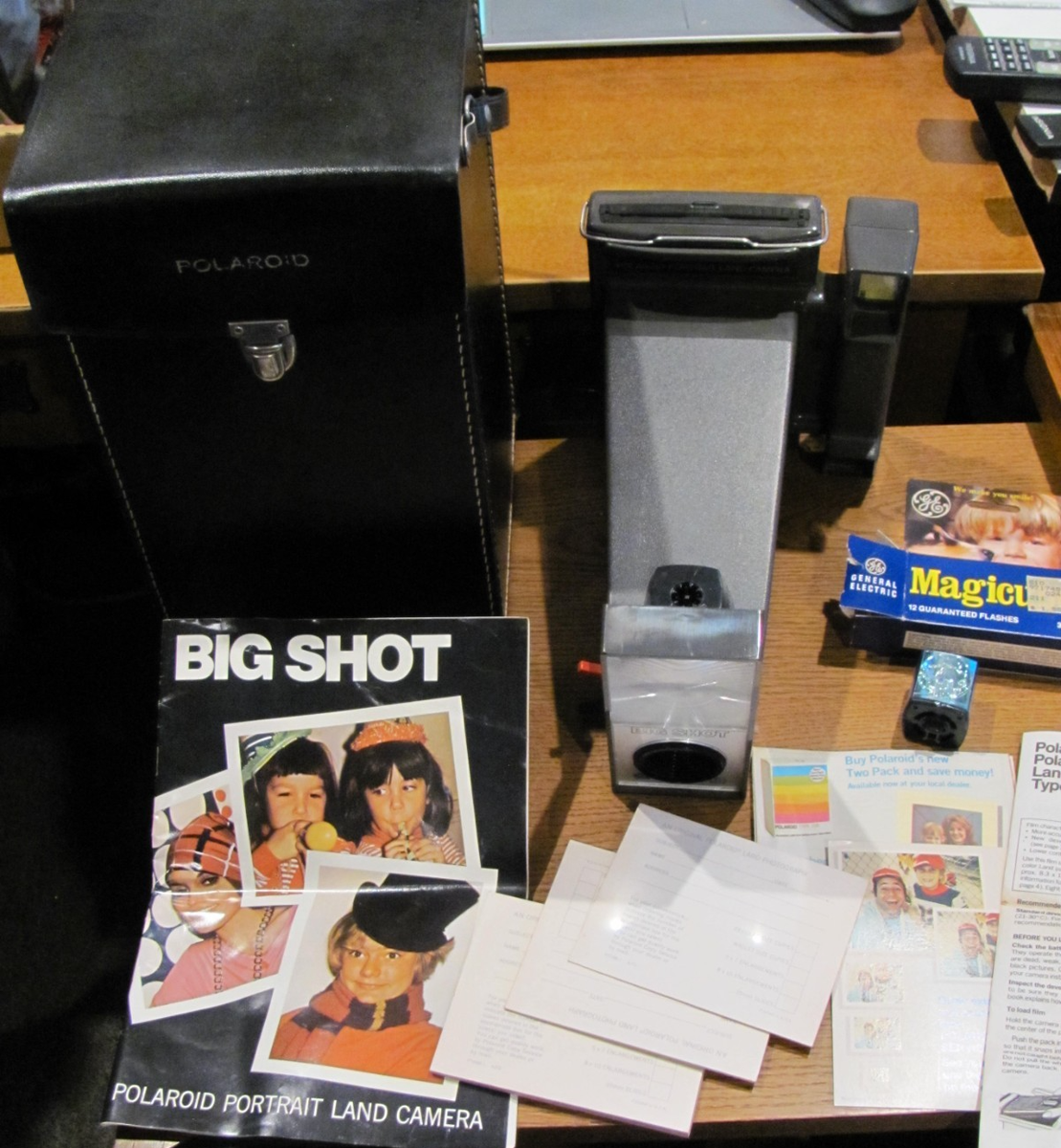 Polaroid Big Shot Portrait Land Camera w/ Case Untested
