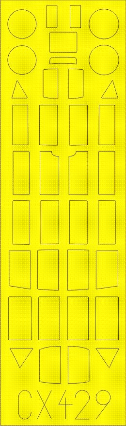 Eduard Accessories Cx429 - 1:72 B5N2 KATE For Airfix - Masking Film - New