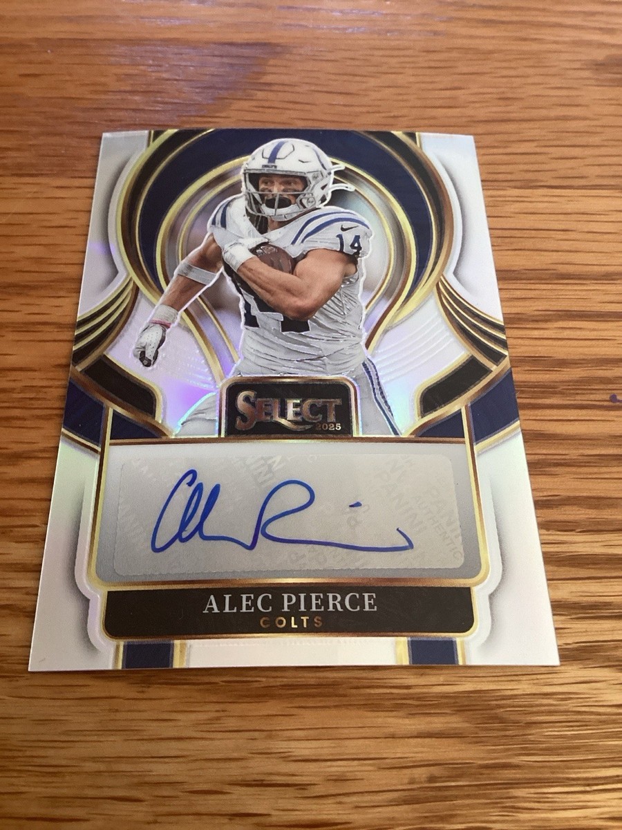ALEC PIERCE 2025 PANINI SELECT PRIZM AUTO #SIP-APE COLTS UNIQUE | eBay