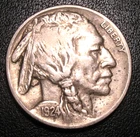 Old US Coins 1924 5C Buffalo Five Cents Nickel