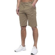 Enzo Mens Chino Shorts 100% Cotton Summer Casual Smart Beach Half Pant All Sizes