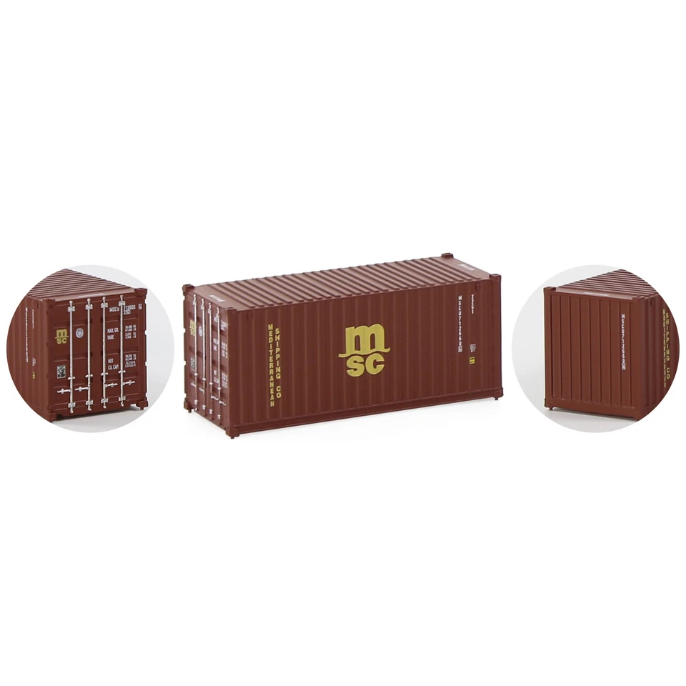 Evemodel N Scale 1:160 20ft Shipping Container 20' Cargo Box with Magnet C15007 - Image 4 of 4