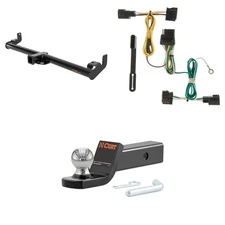 CURT Trailer Hitch Package 2in Receiver, Wiring Harness, 45134 Ball Mount 13430