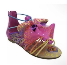 Nickelodeon Jojo Siwa Rainbow Color Gladiator Sandals Youth Girls Size 5