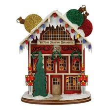 Old World Christmas Ornament Maker's Shop, Ginger Cottages Hanging Ornament