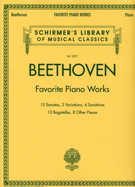 Beethoven - Favorite Piano Works: Schirmer'S Library of Musical Classics... - Image 2