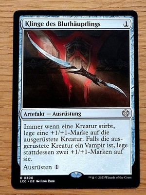 Mtg Magic: Klinge des Bluthäuptlings,Blade of the Bloodchief, DEUTSCH, Vampir