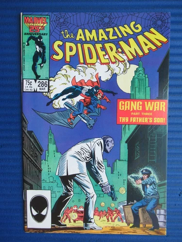 AMAZING SPIDER-MAN # 286 - (VF+) -GANG WAR PART 3-KINGPIN-FALCON-HOBGOBLIN-SABLE